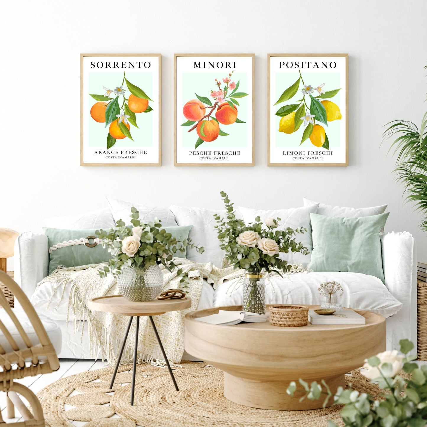 Set of 3 Italian Citrus Fruit Prints