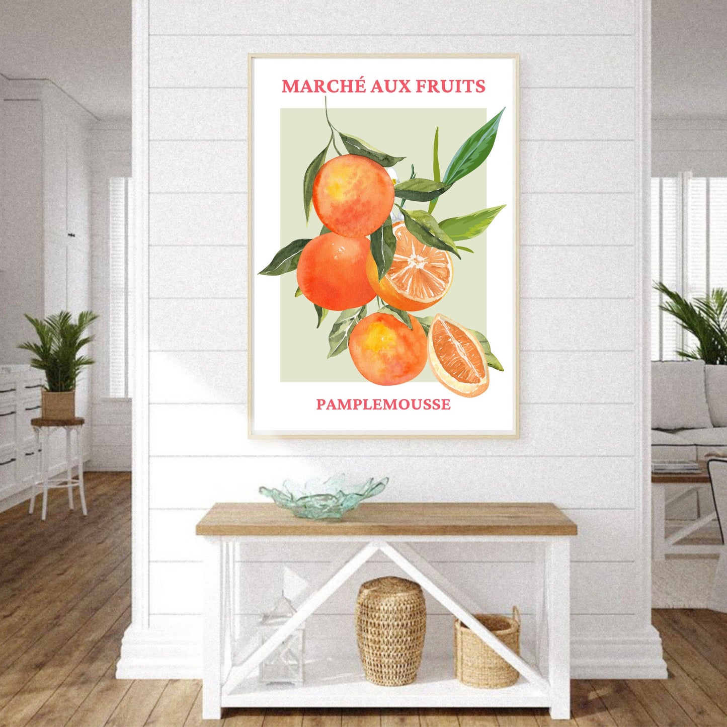French Fruit Market Grapefruit Print