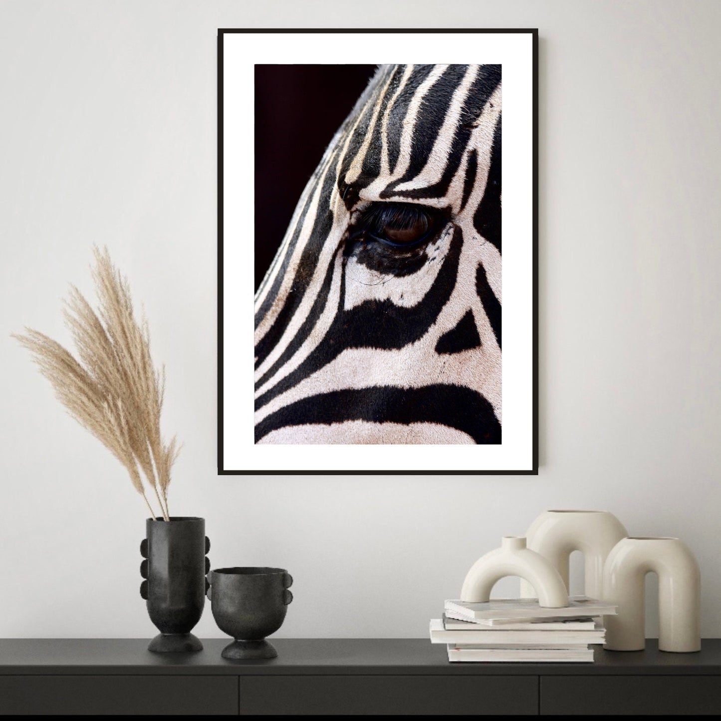 Zebra Close-Up Wall Art Print