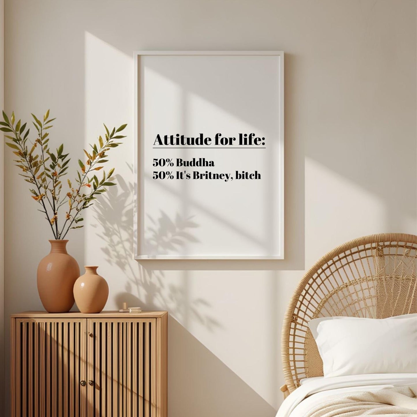 Attitude for Life Quote Print