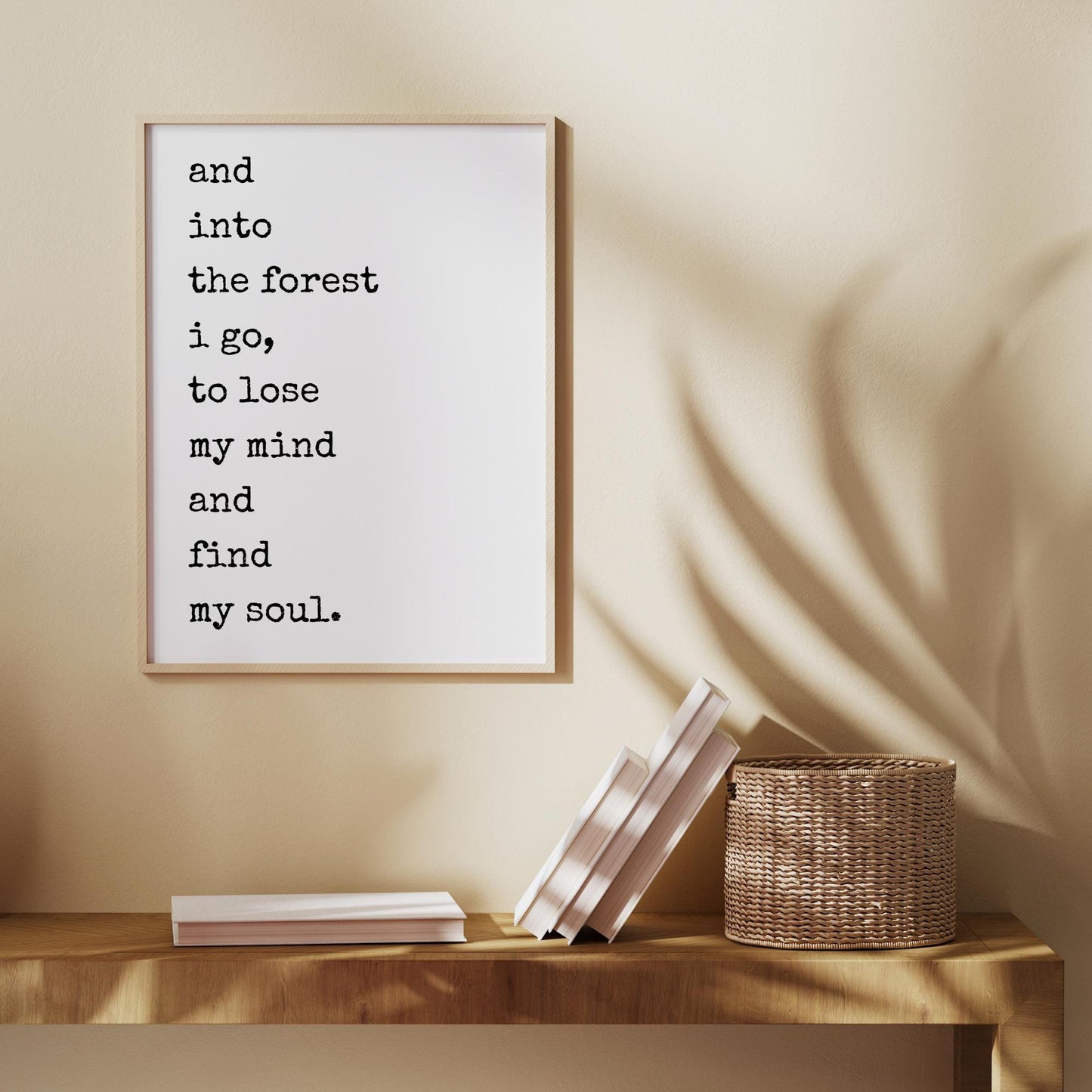 Into the Forest Quote Print
