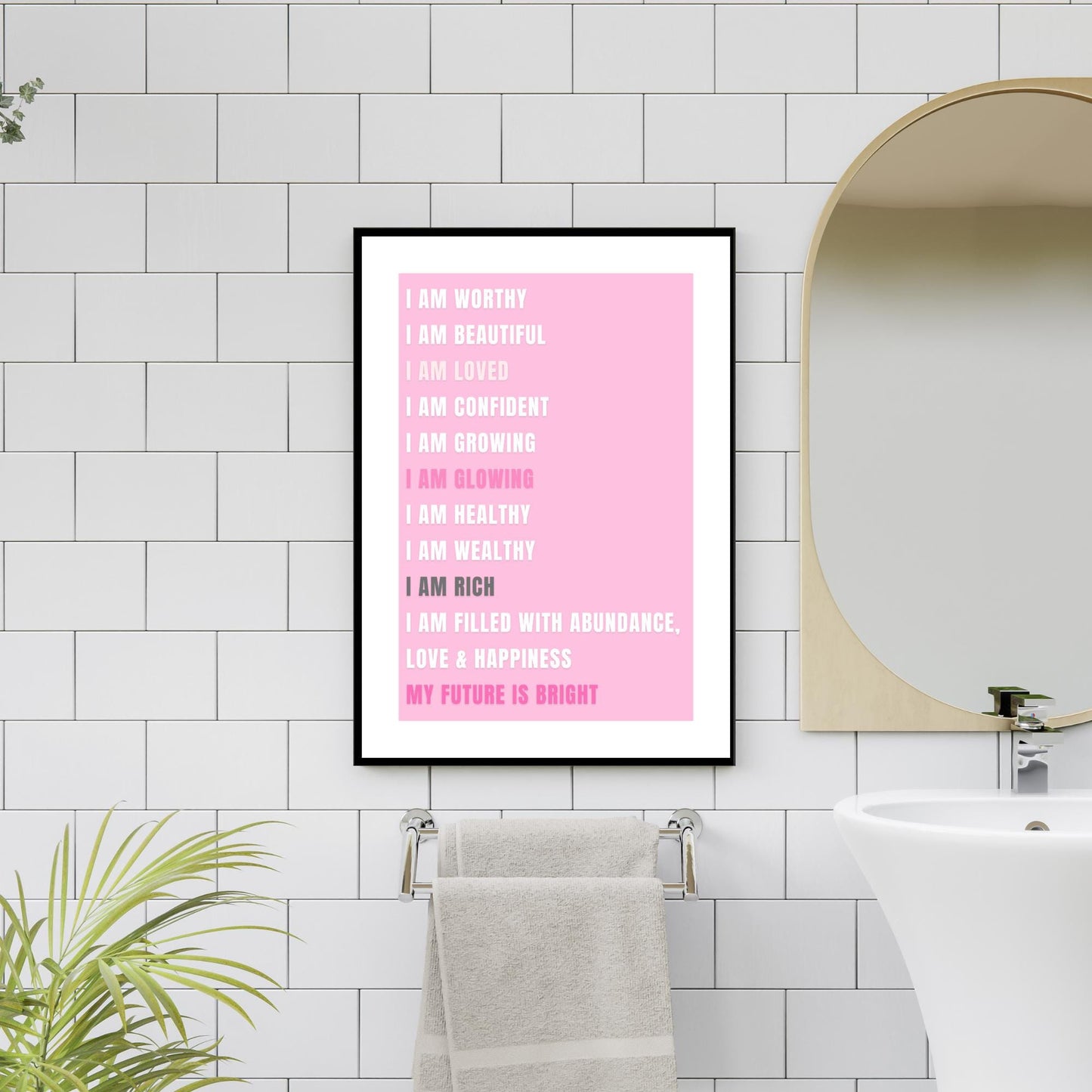 Positive Affirmations Print
