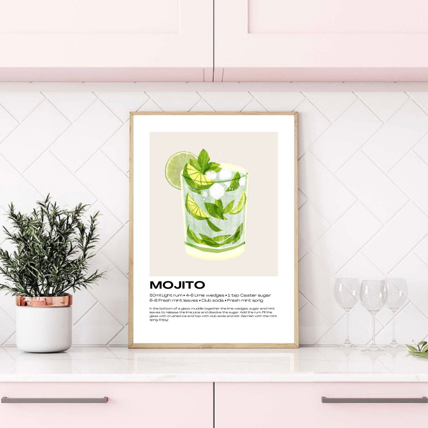 Mojito Cocktail Print