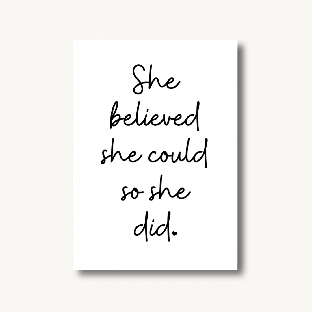 She Believed She Could Print