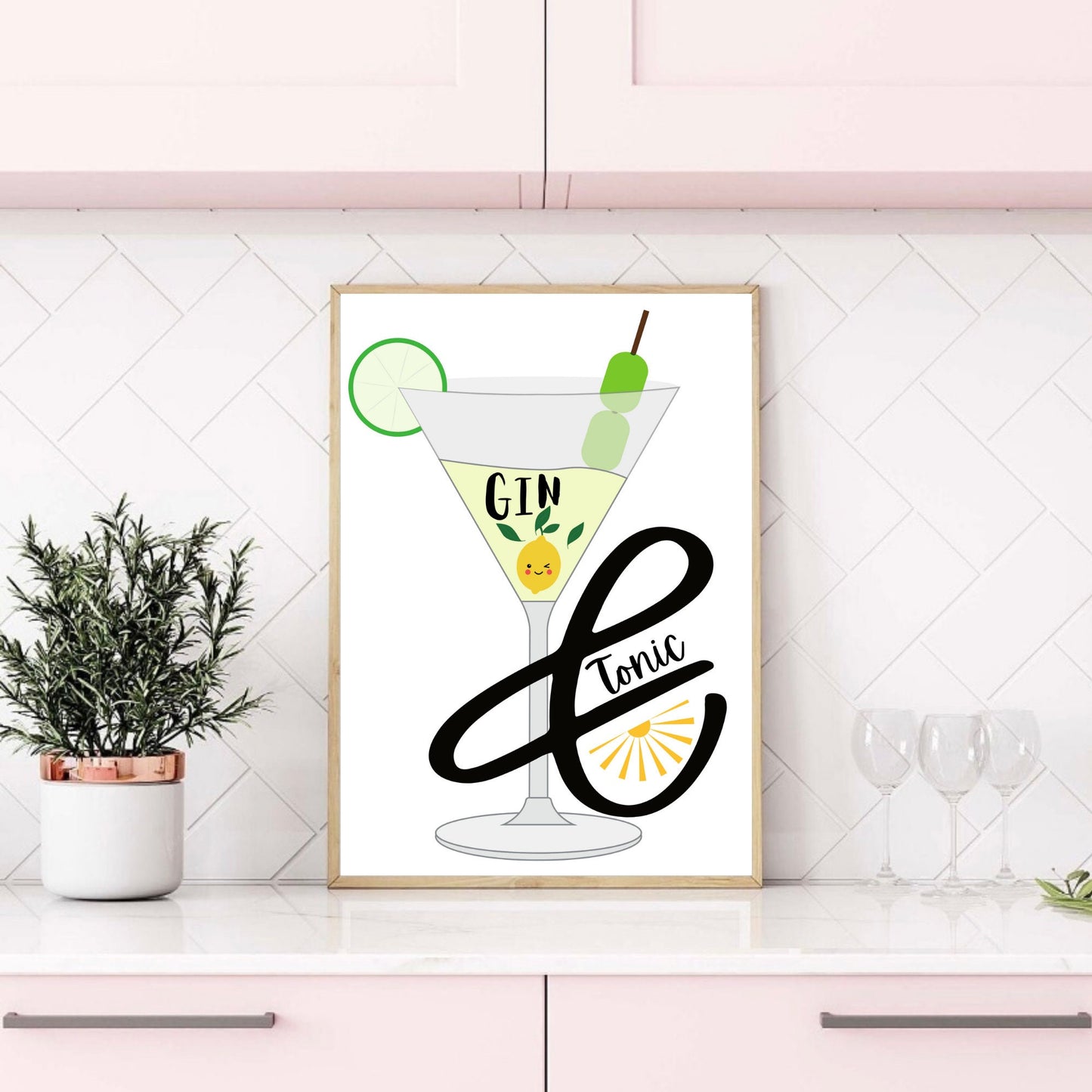 Cheeky Gin & Tonic Print