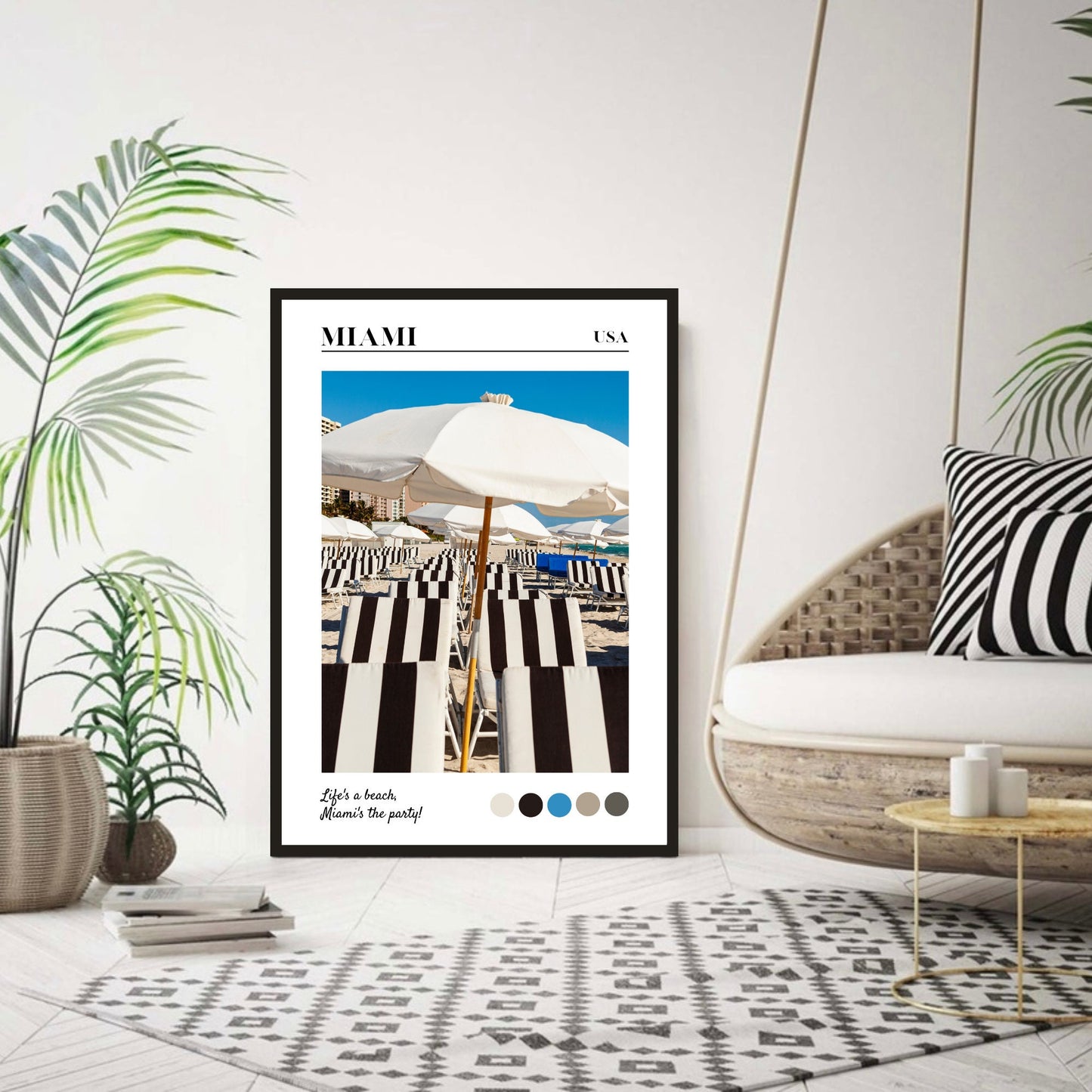 Miami Beach USA Travel Print