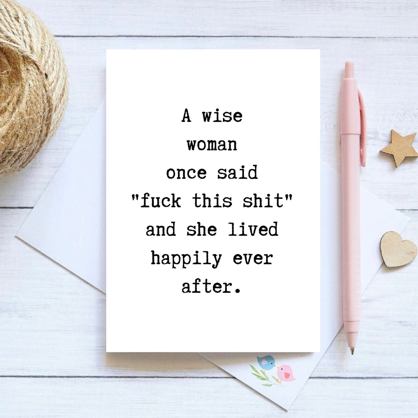 A Wise Woman, A6 Greeting Card