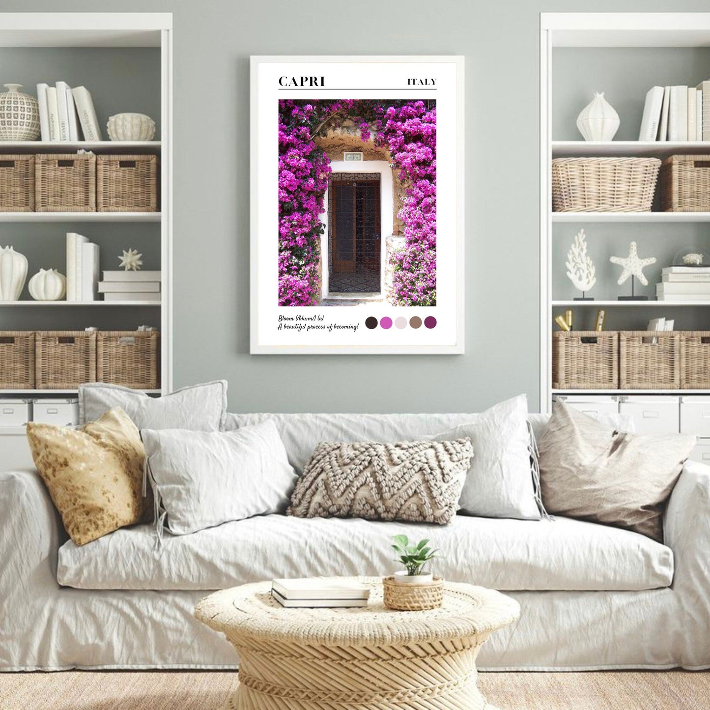 Capri Bloom Travel Print