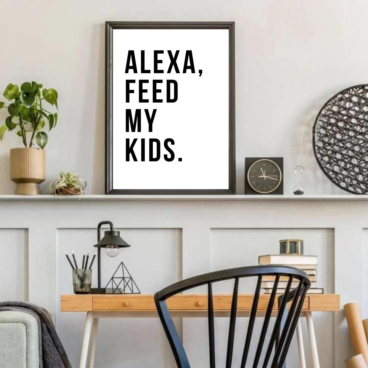 Alexa, Feed My Kids Print