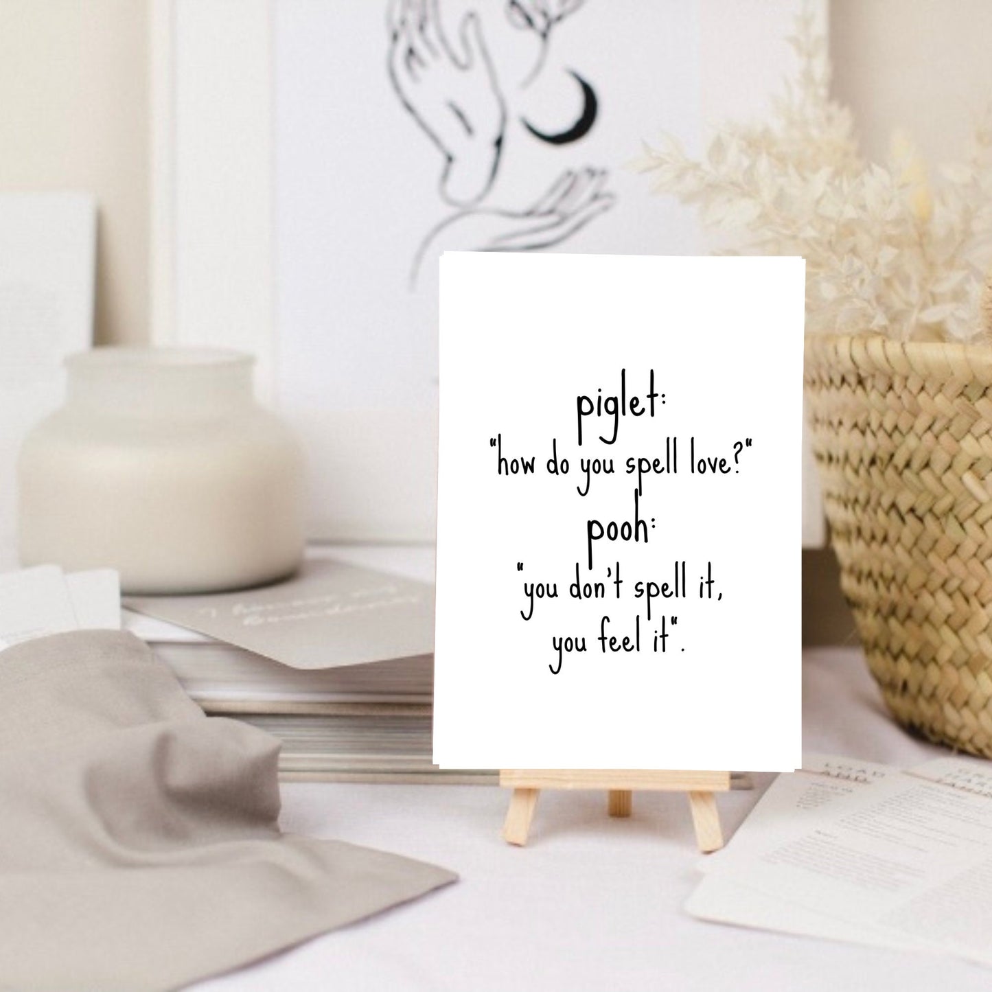 How Do You Spell Love?, A6 Greeting Card