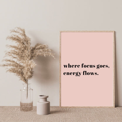 Where Focus Goes Print