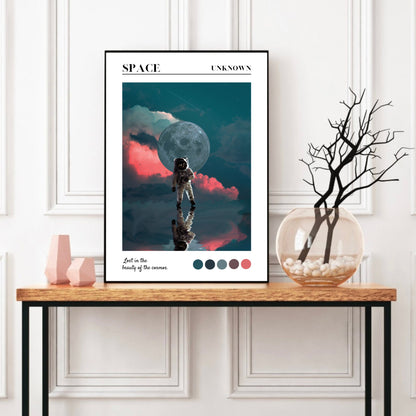 Wandering Astronaut, Cosmic Art Print