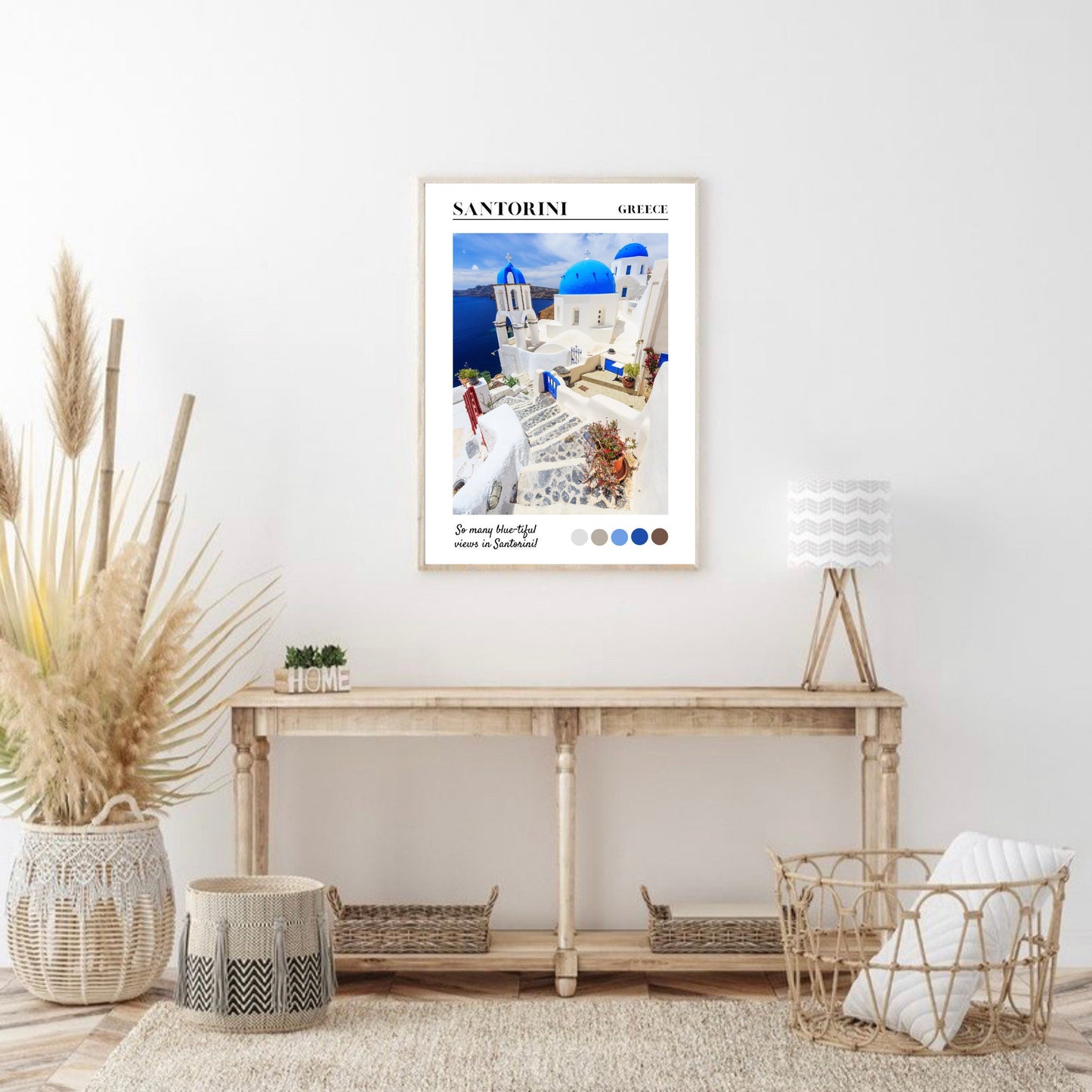 Santorini Greece Travel Print