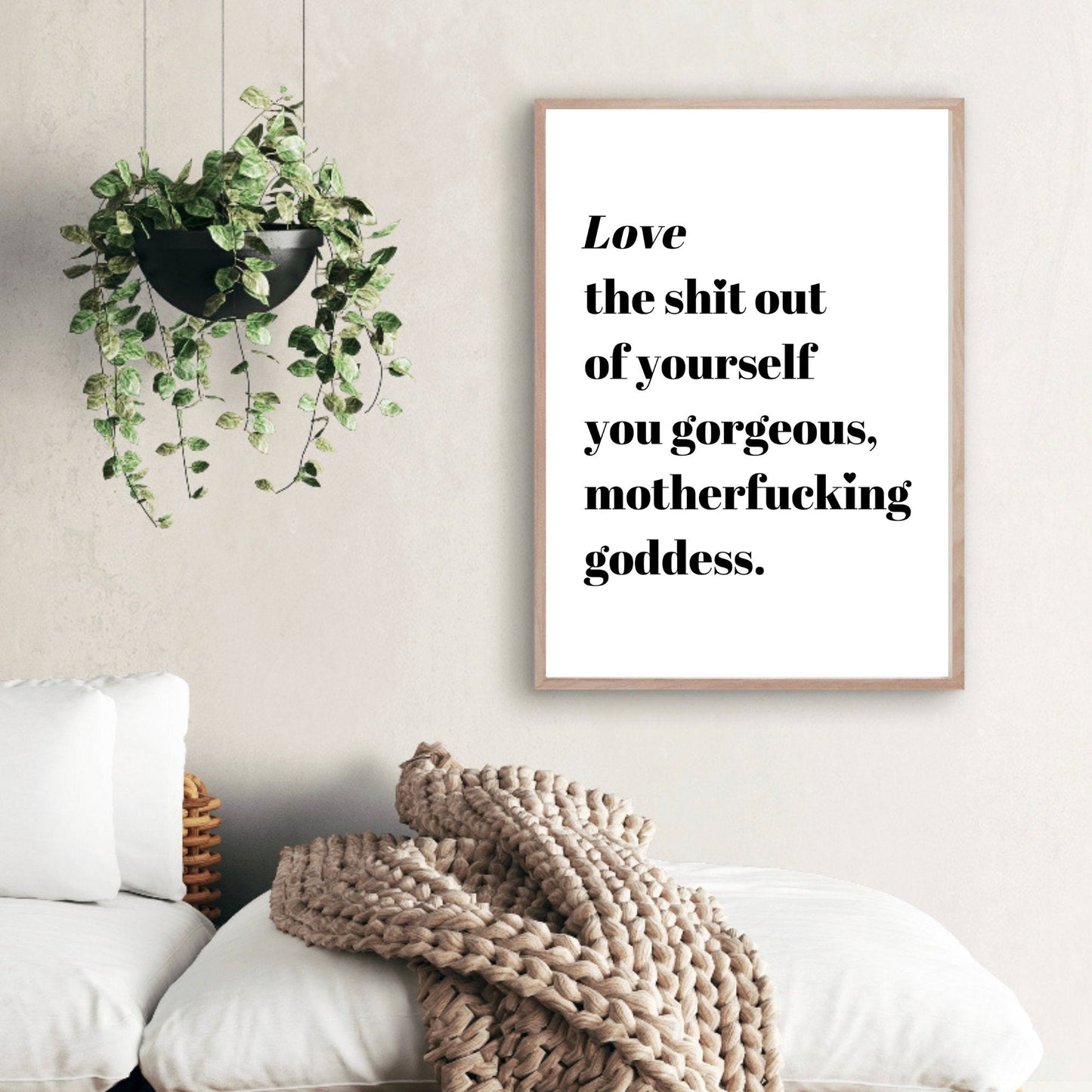 Love The Sh*t Out of Yourself, Goddess Print