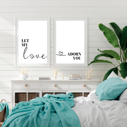 Let My Love Adorn You Set of 2 Prints