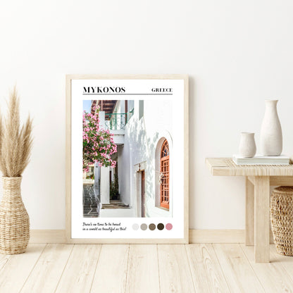 Mykonos, Greece Travel Print