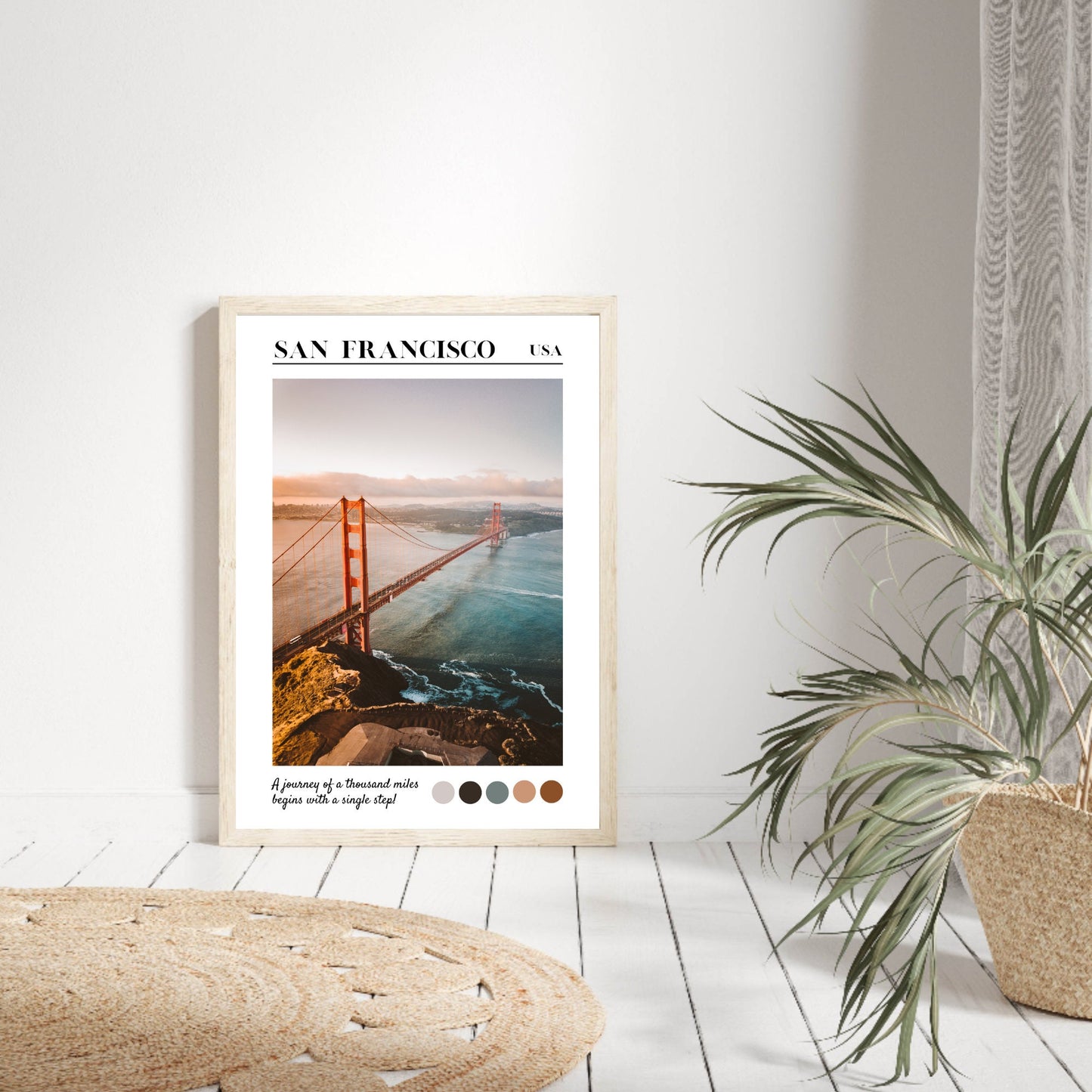 San Francisco Golden Gate Bridge Travel Print