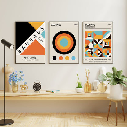Set of 3 Bauhaus 1923 Geometry Prints