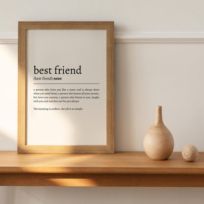 Best Friend Definition Print