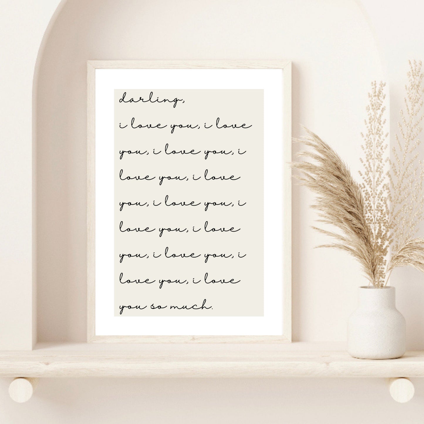 Darling, I Love You Print