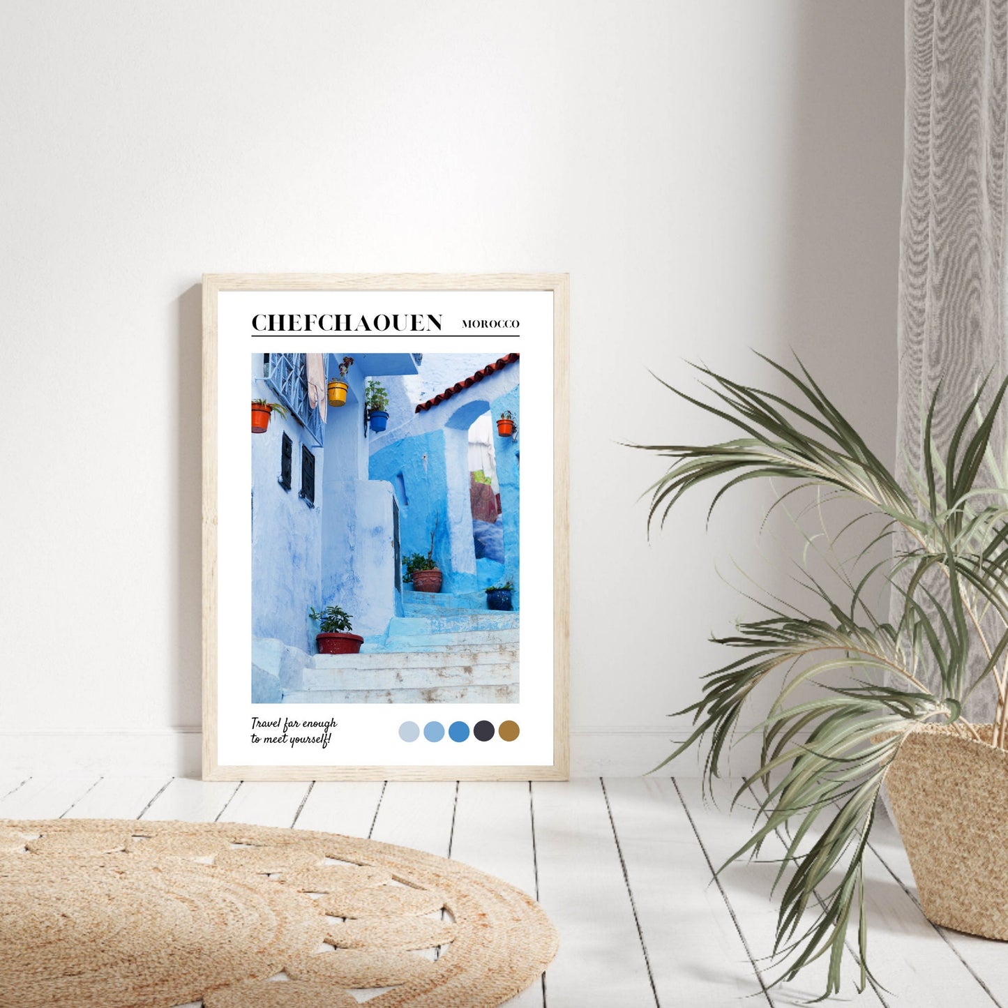 Chefchaouen, Morocco Travel Print
