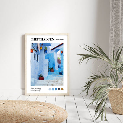 Chefchaouen, Morocco Travel Print