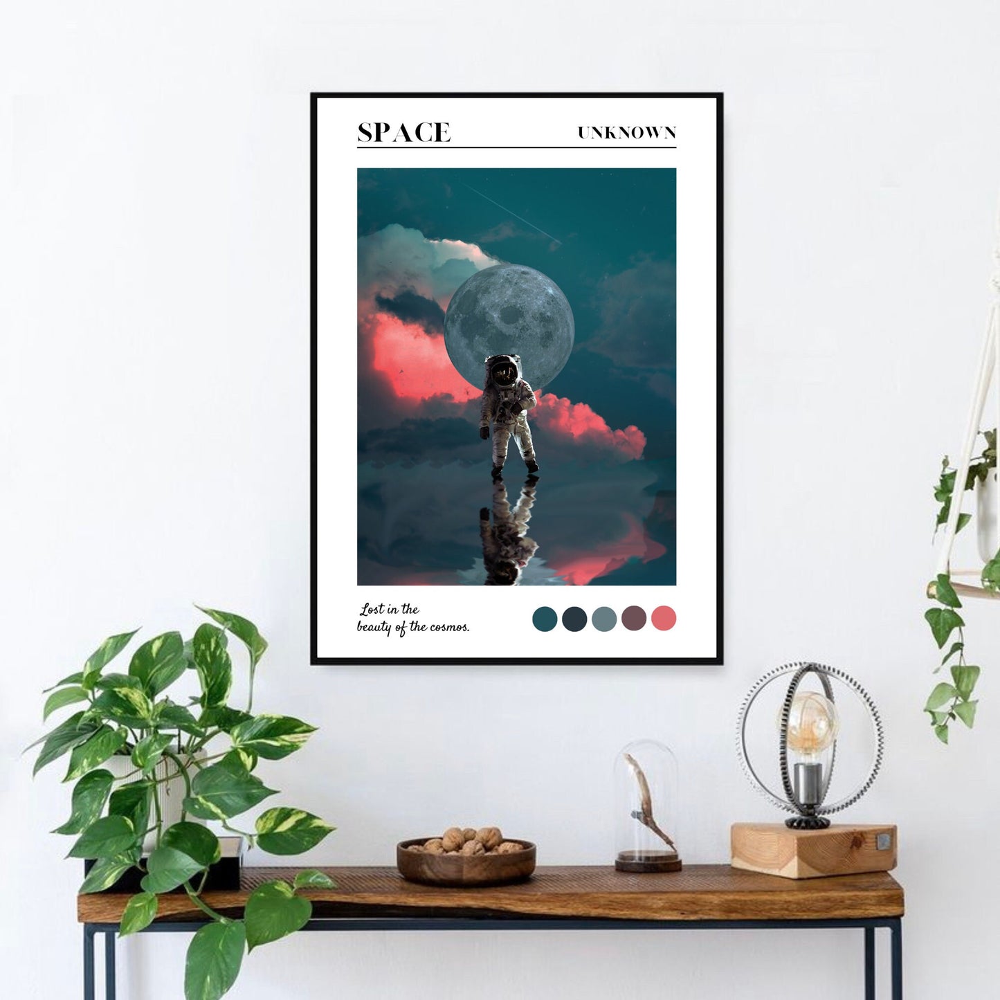 Wandering Astronaut, Cosmic Art Print