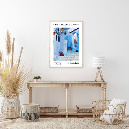 Chefchaouen, Morocco Travel Print