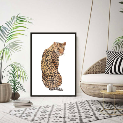 Leopard Illustration Print