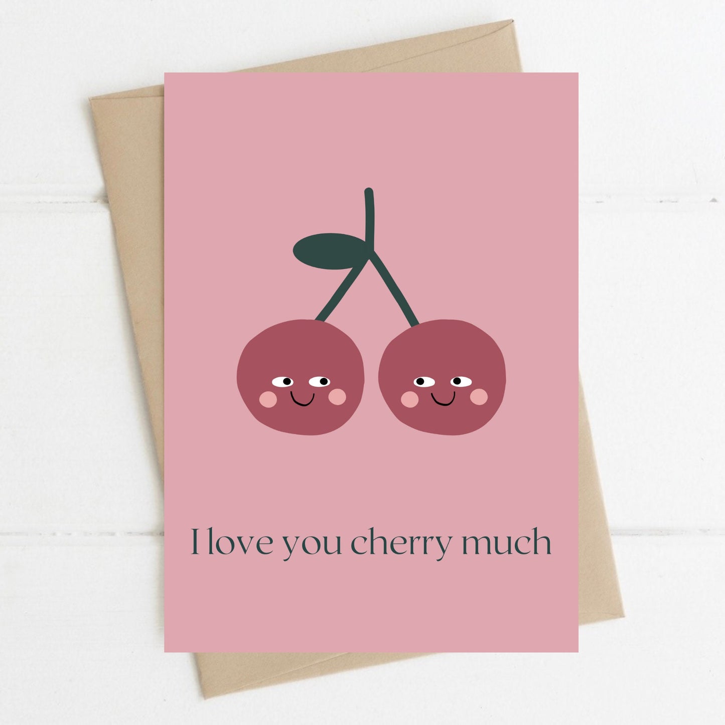 I Love You, A6 Greeting Card