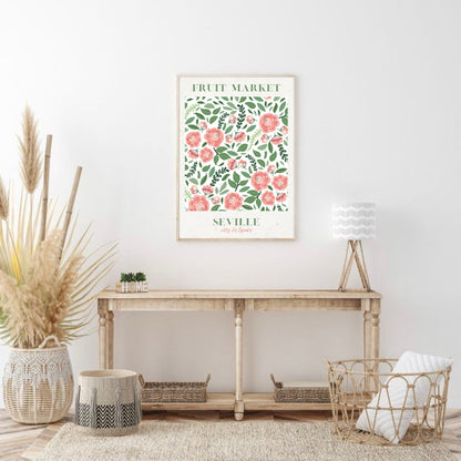 Seville Spain Fruit Market Print
