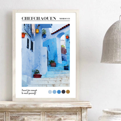 Chefchaouen, Morocco Travel Print