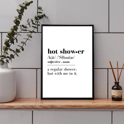 Hot Shower Definition Print