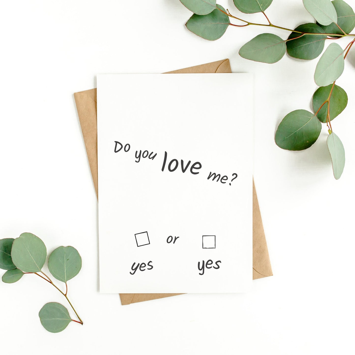 Do You Love Me, A6 Greeting Card