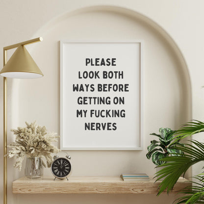 Look Both Ways Print