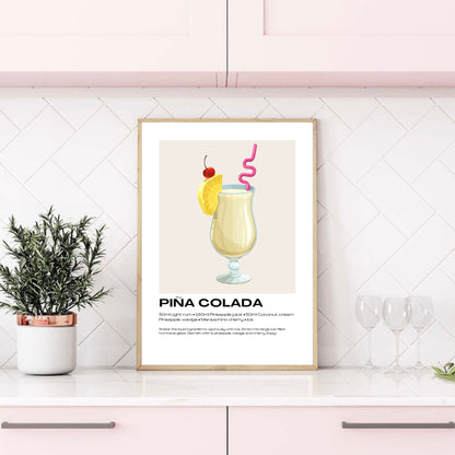 Piña Colada Cocktail Print