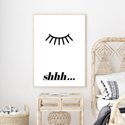 Shhh… Minimalist Wall Art