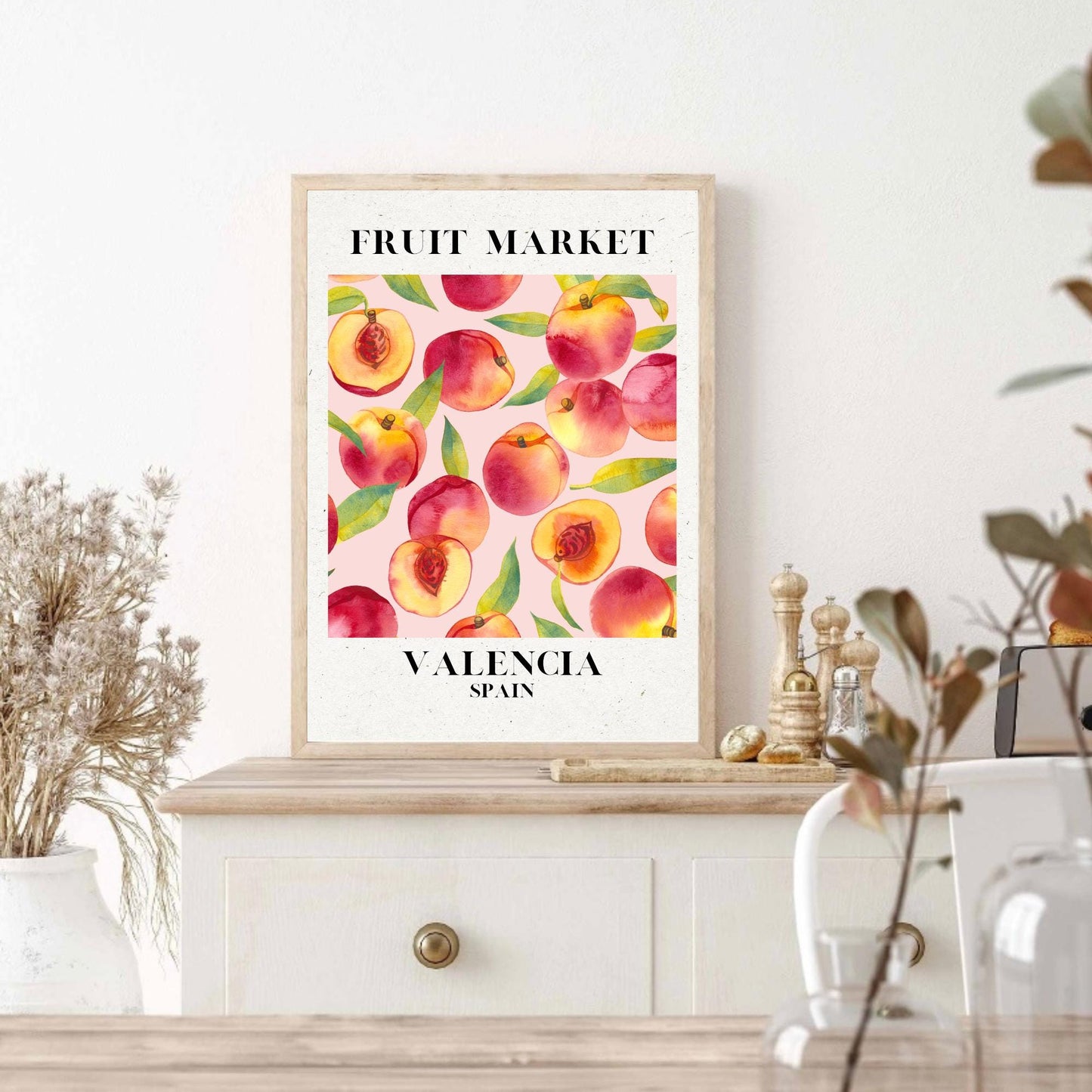 Valencia Fruit Market Peach Print