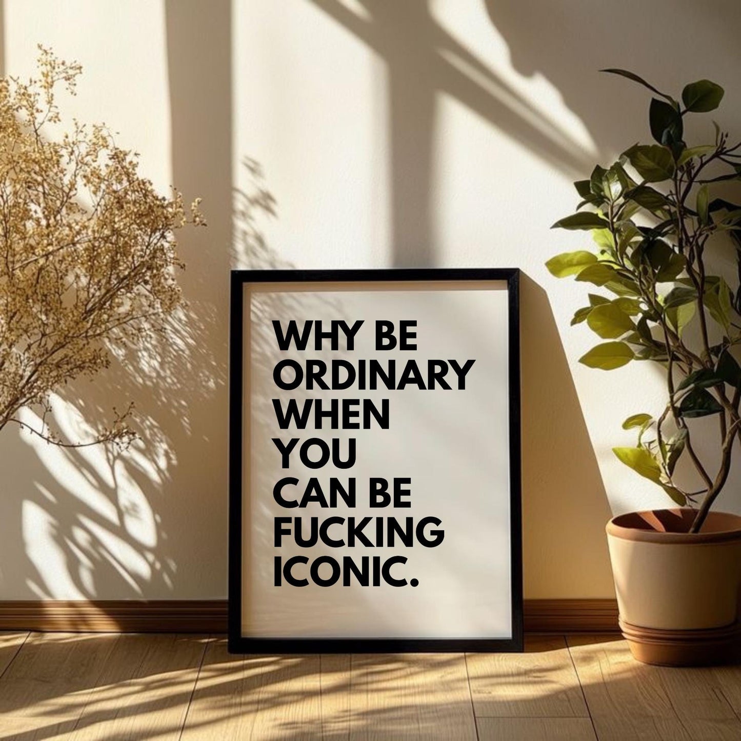Iconic Energy Bold Typography Print