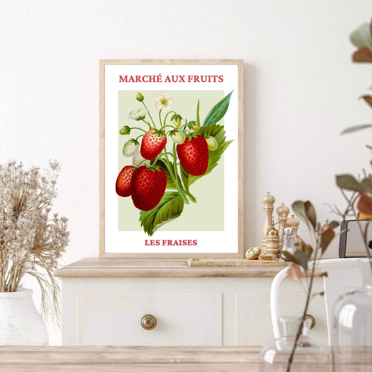 Marché Aux Fruits, Les Fraises Print