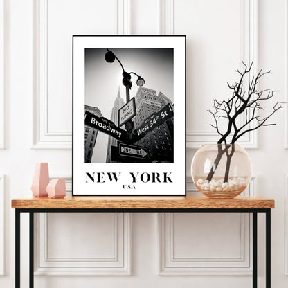 New York Street Signs Print