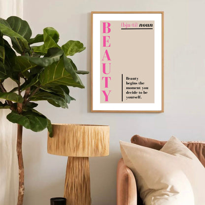 Beauty Definition Quote Print