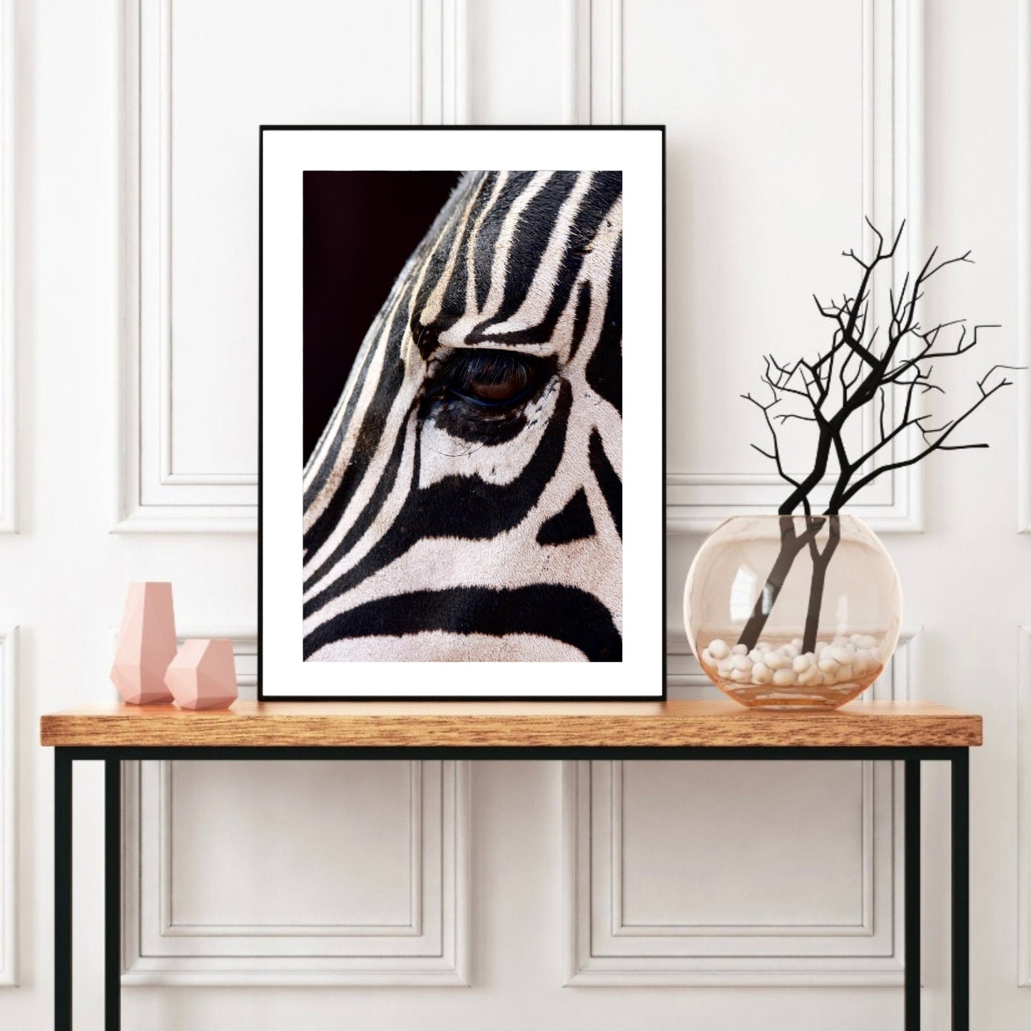 Zebra Close-Up Wall Art Print