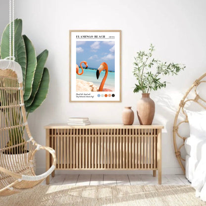Flamingo Beach Aruba Print
