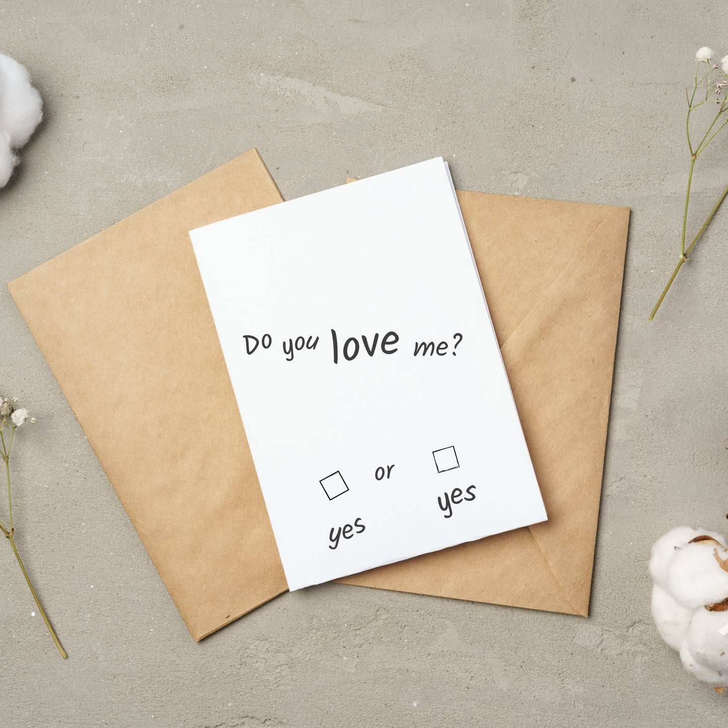 Do You Love Me, A6 Greeting Card