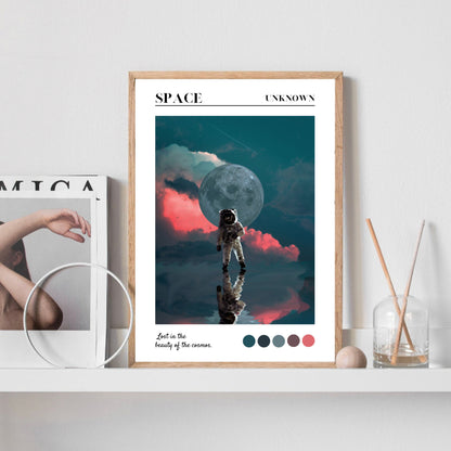 Wandering Astronaut, Cosmic Art Print