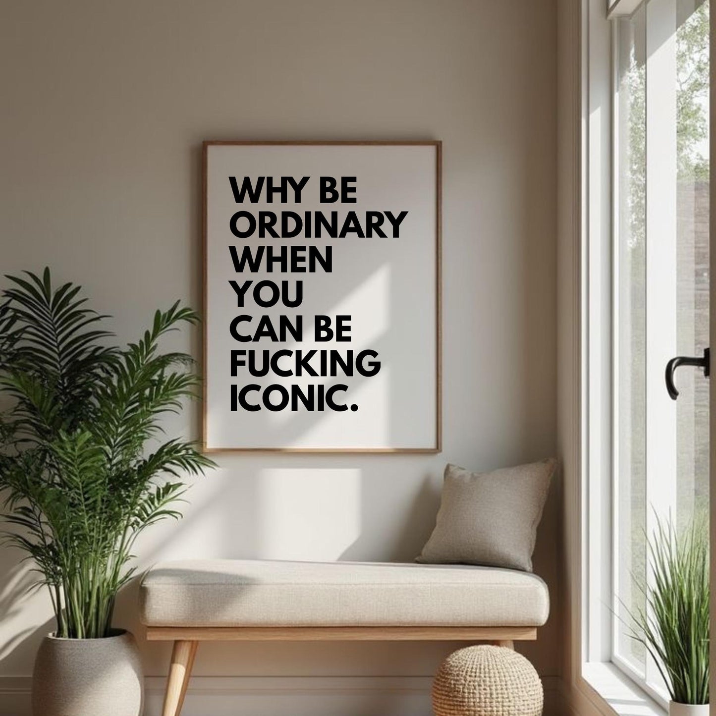 Iconic Energy Bold Typography Print