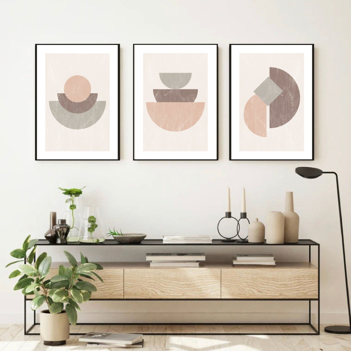 Set of 3 Modern Abstract Art Prints