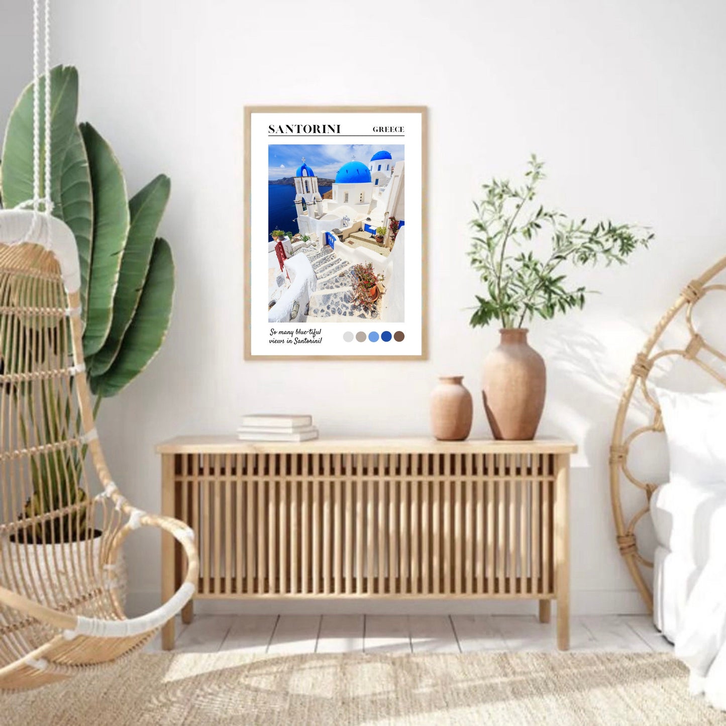 Santorini Greece Travel Print