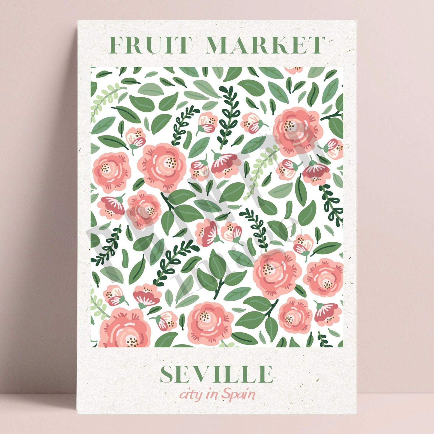 Seville Spain Fruit Market Print